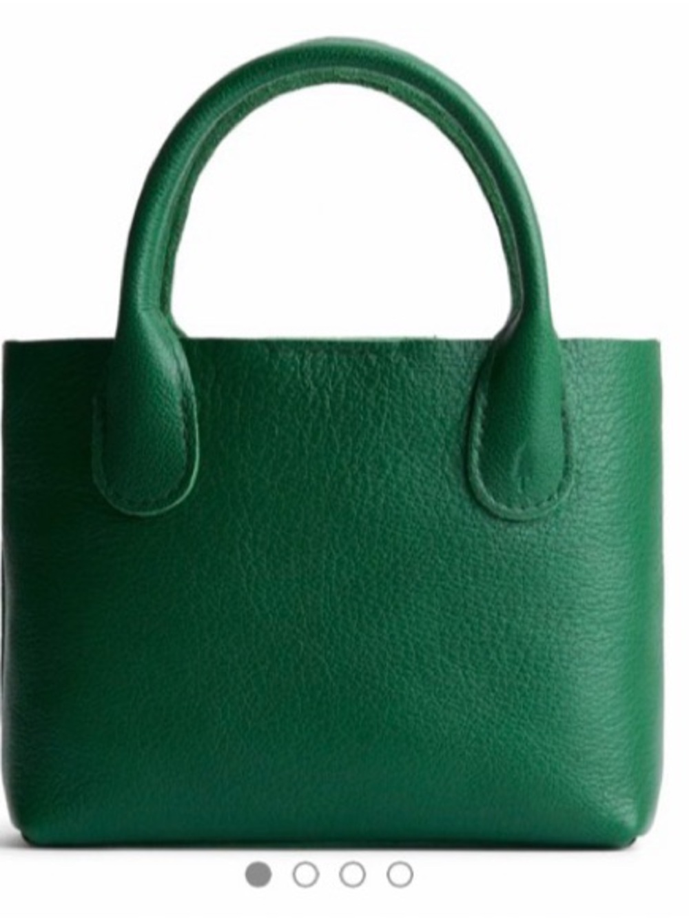 Portland leather green Raindrop  Leather  Bag